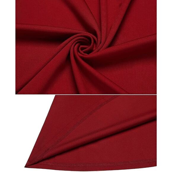 ❤️ Pinup Retro Vintage 1950s Collar Cleavage Vintage Rockabilly Red Dress NWT - Picture 7 of 13